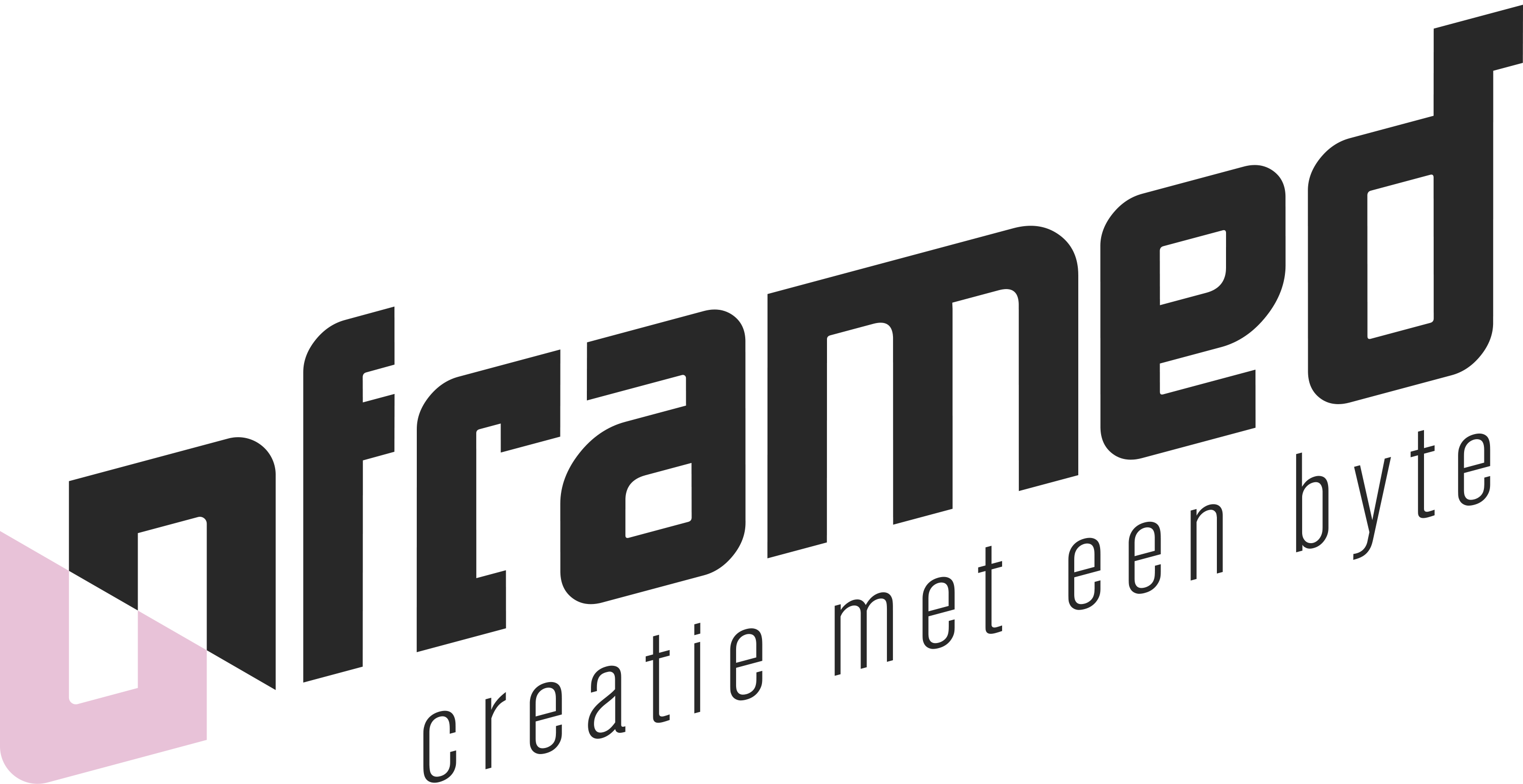 Unframed Creatie met een byte