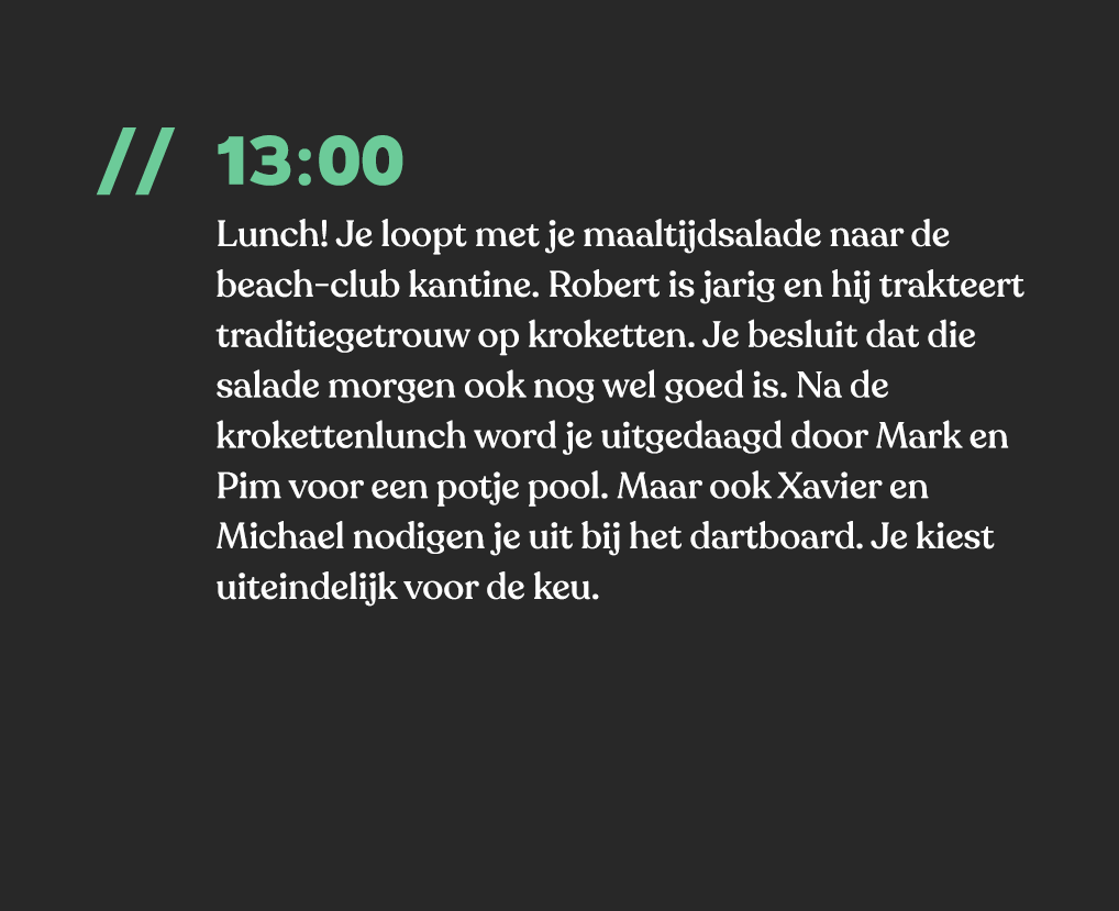 13.00 - dag van de creative lead